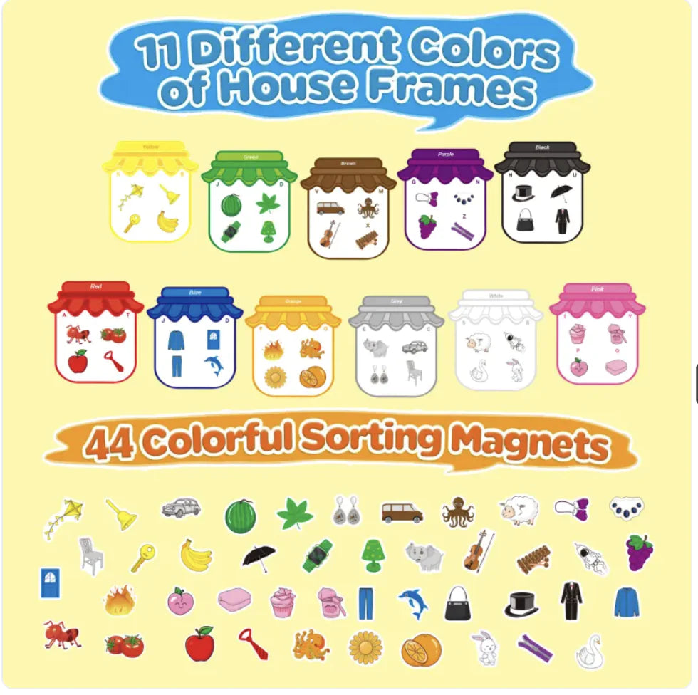 Colorful Magnetic Alphabet Learning Toys for Kids - Refrigerator Magnets Educational Game