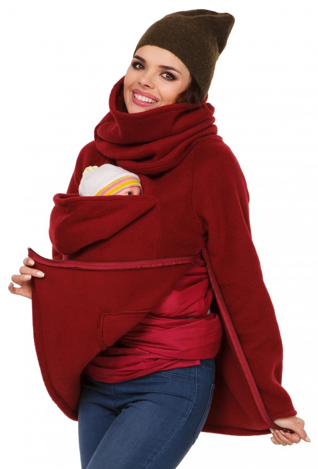 CuddleUp™ Kangaroo Carrier Sling Bag Coat