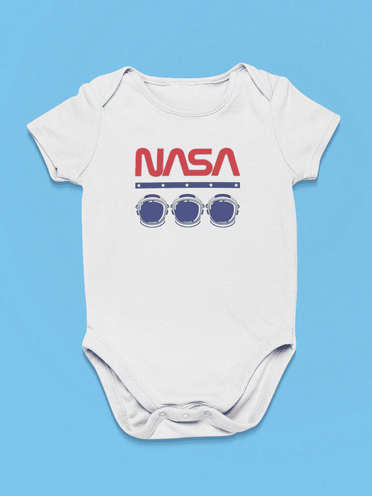 Nasa Space Helmets Banner Bodysuit -NASA Designs