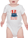 My First 4th Of July Art Bodysuit -SmartPrintsInk Designs