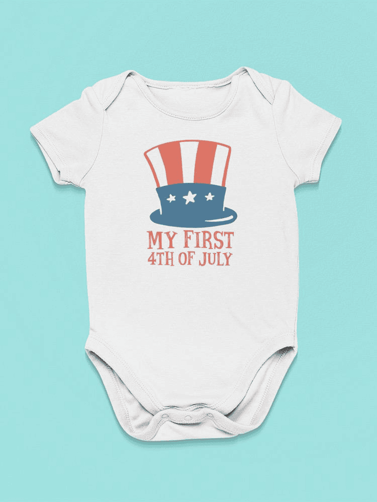 My First 4th Of July Art Bodysuit -SmartPrintsInk Designs