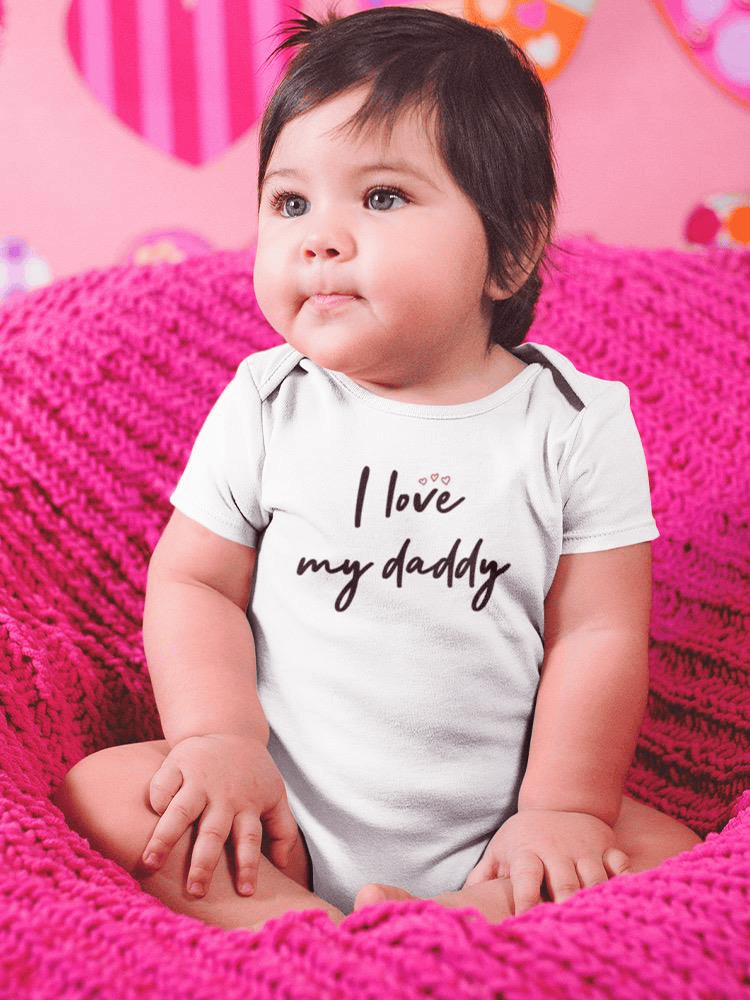 I Love My Daddy Baby Bodysuit Bodysuit Baby's -GoatDeals Designs