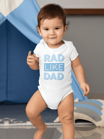 Rad Like Dad Baby Bodysuit Bodysuit Baby's -GoatDeals Designs