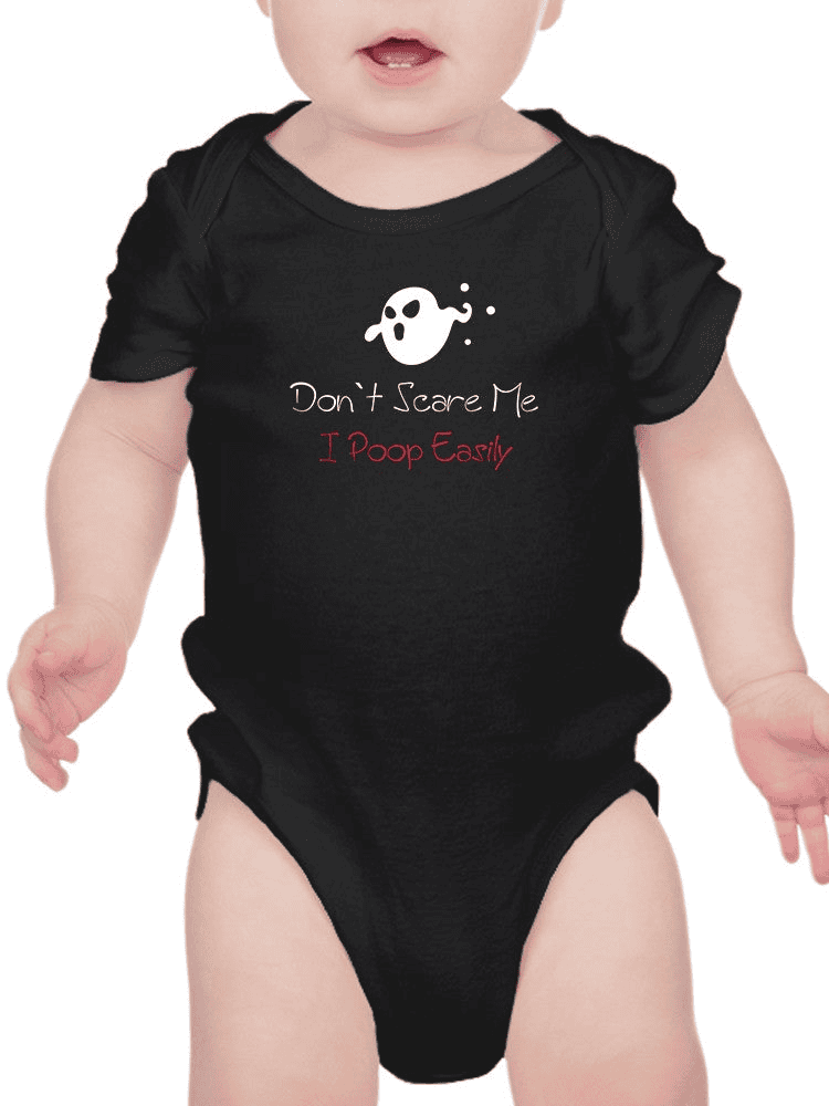 Don't Scare Me I Poop Bodysuit -SmartPrintsInk Designs