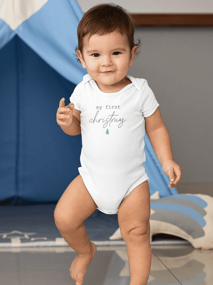 My First Christmas. Bodysuit -SmartPrintsInk Designs