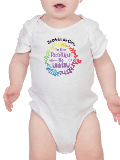 The Darker The Storm Quote Bodysuit -SmartPrintsInk Designs