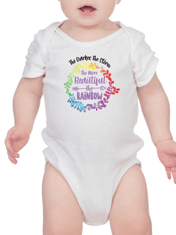 The Darker The Storm Quote Bodysuit -SmartPrintsInk Designs