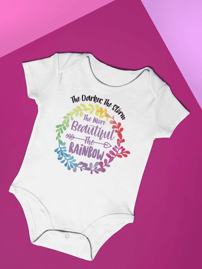 The Darker The Storm Quote Bodysuit -SmartPrintsInk Designs