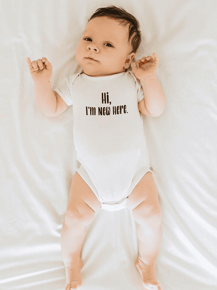 I'm New Here Bodysuit -SmartPrintsInk Designs