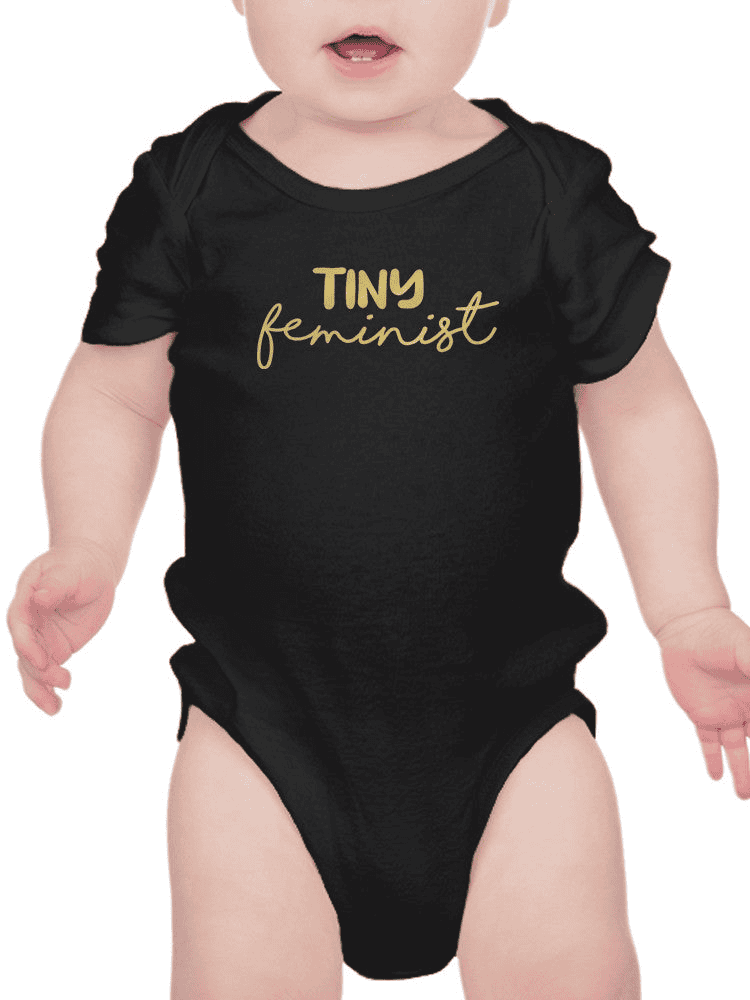 Empowering Words: Tiny Feminist Quote Bodysuit by SmartPrintsInk Designs