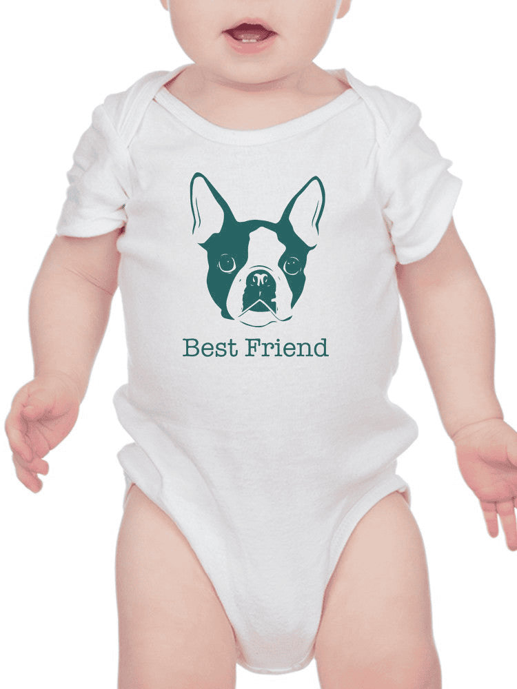 Puppy Best Friend Quote Bodysuit Baby's -SmartPrintsInk Designs