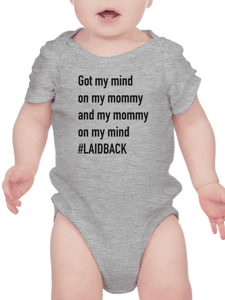 My Momma On My Mind, Quote Bodysuit Baby's -SmartPrintsInk Designs