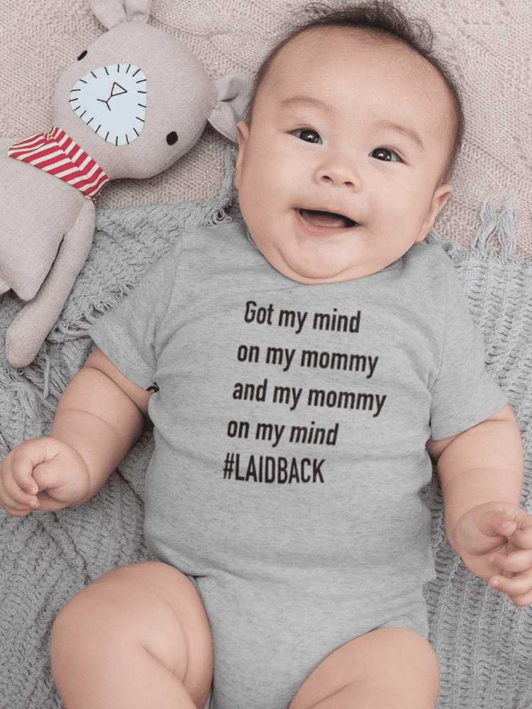 My Momma On My Mind, Quote Bodysuit Baby's -SmartPrintsInk Designs