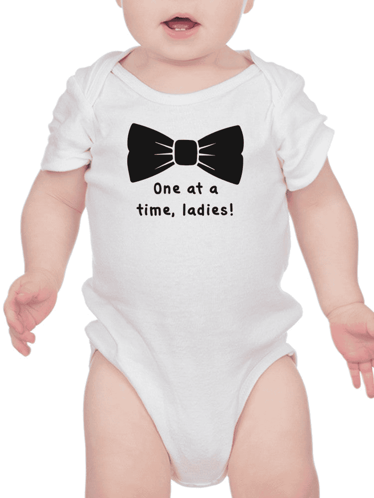 One At The Time, Quote Bodysuit Baby's -SmartPrintsInk Designs