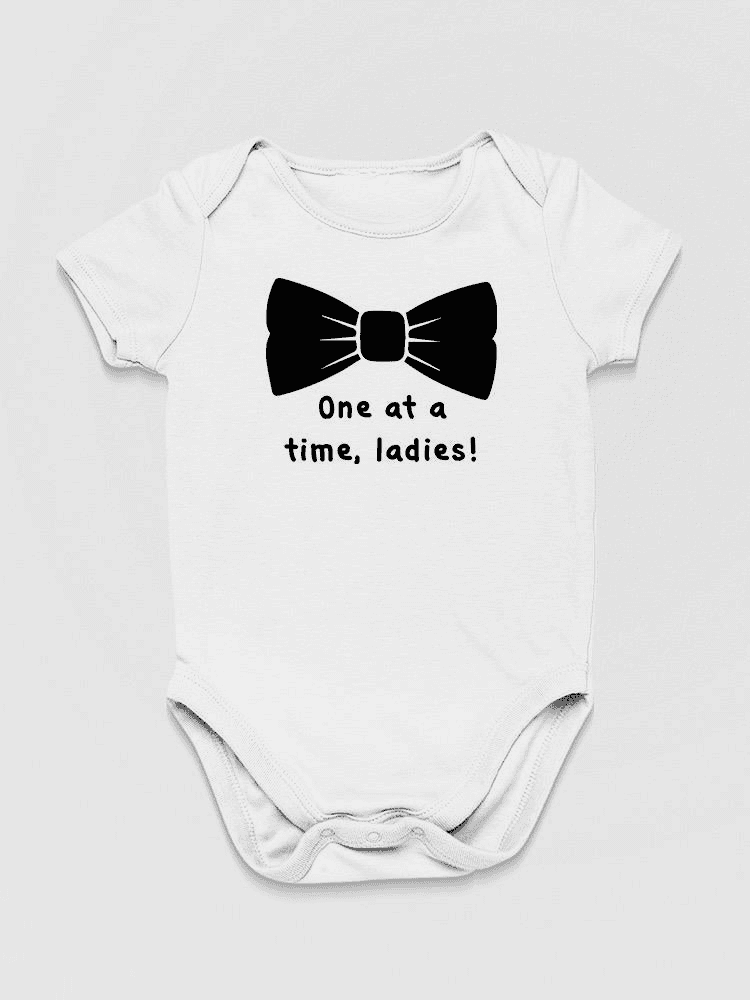 One At The Time, Quote Bodysuit Baby's -SmartPrintsInk Designs