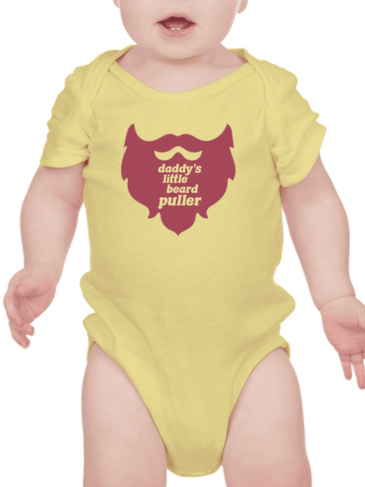 Daddy's Little Beard Puller Bodysuit Baby's -SmartPrintsInk Designs