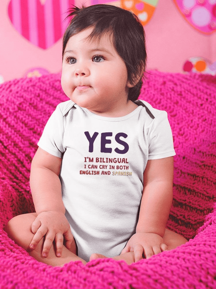 Yes, I'm Bilingual Bodysuit Baby's -SmartPrintsInk Designs