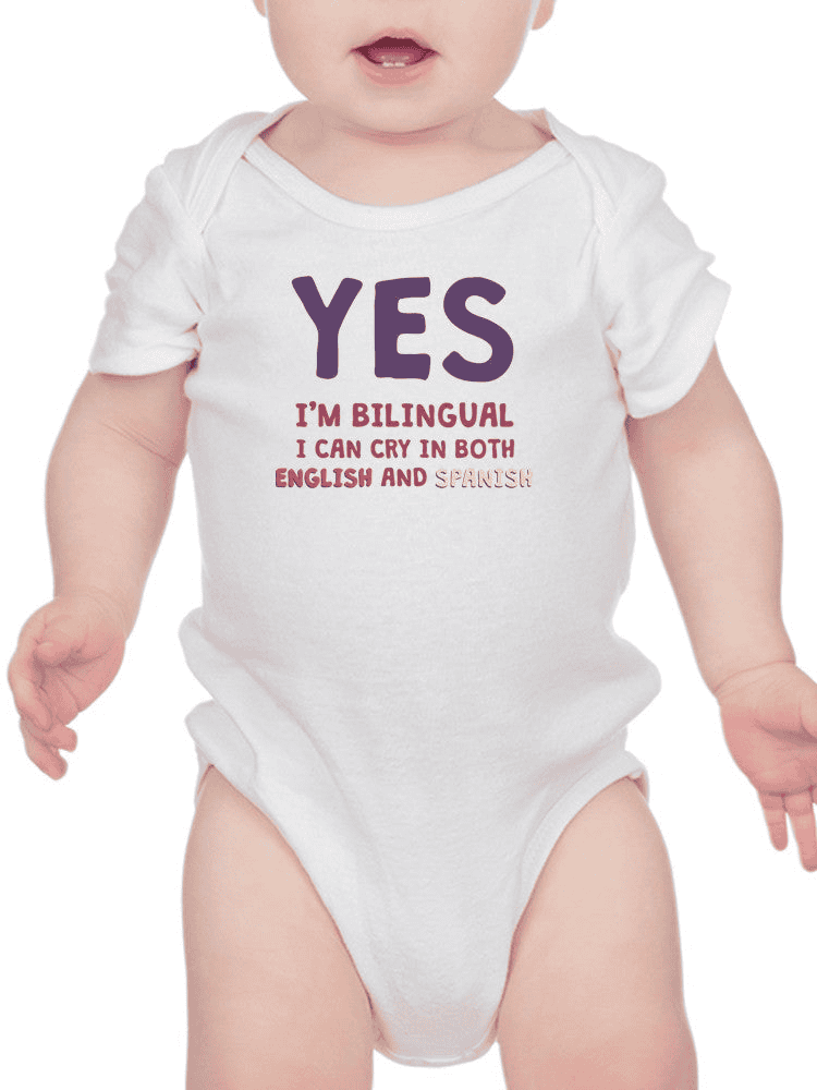 Yes, I'm Bilingual Bodysuit Baby's -SmartPrintsInk Designs