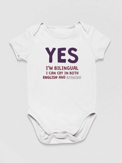 Yes, I'm Bilingual Bodysuit Baby's -SmartPrintsInk Designs