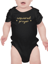 Answered, Quote Bodysuit Baby's -SmartPrintsInk Designs