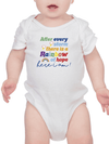 After Every Storm, Quote Bodysuit Baby's -SmartPrintsInk Designs