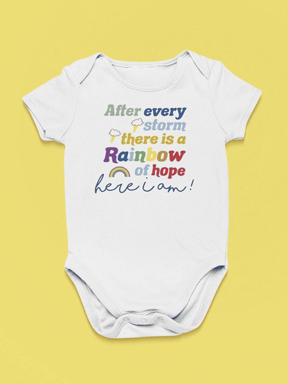 After Every Storm, Quote Bodysuit Baby's -SmartPrintsInk Designs