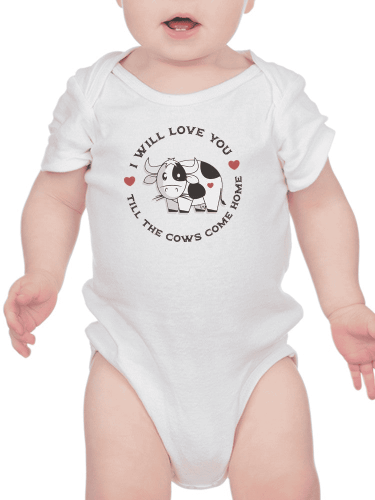 Till The Cows Come Home Bodysuit Baby's -SmartPrintsInk Designs