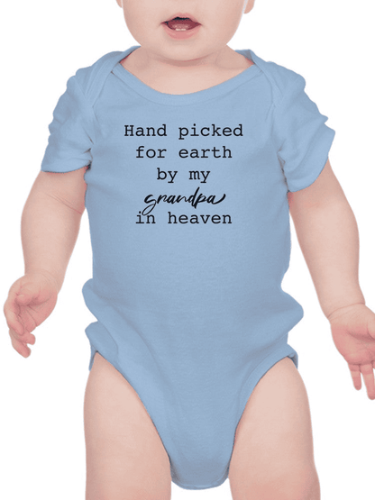 Hand Picked By My Grandpa Bodysuit Baby's -SmartPrintsInk Designs