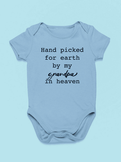 Hand Picked By My Grandpa Bodysuit Baby's -SmartPrintsInk Designs