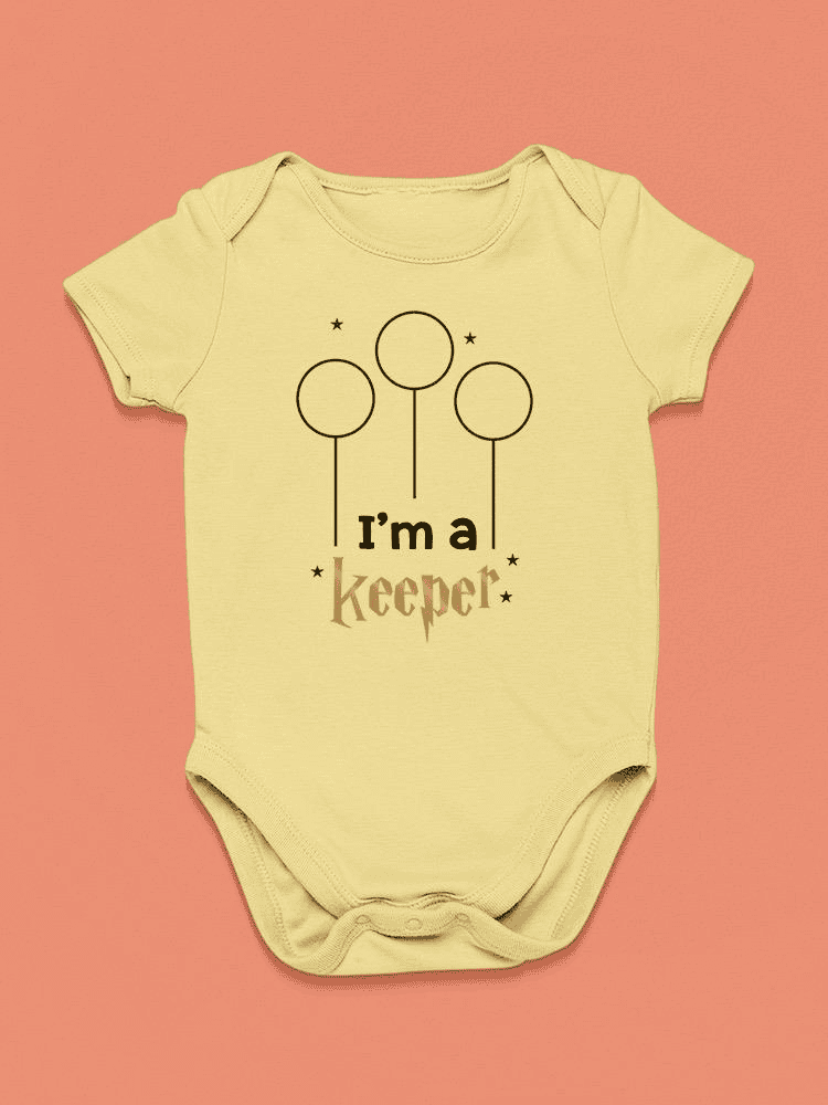 A Keeper, Quote Bodysuit Baby's -SmartPrintsInk Designs