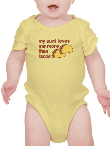 Aunt Loves Me More Quote Bodysuit Baby's -SmartPrintsInk Designs