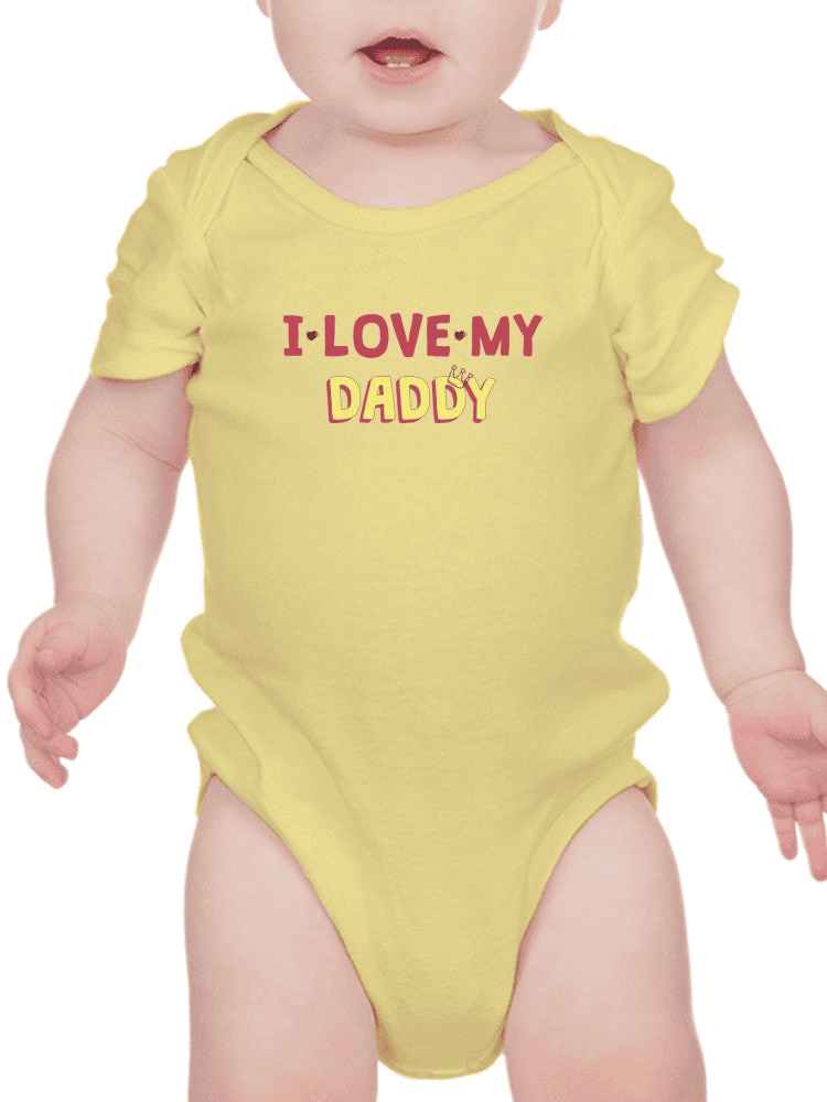 Love Daddy, Quote Bodysuit Baby's -SmartPrintsInk Designs