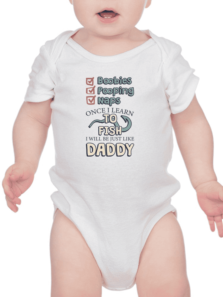 Just Like Daddy, Quote Bodysuit Baby's -SmartPrintsInk Designs