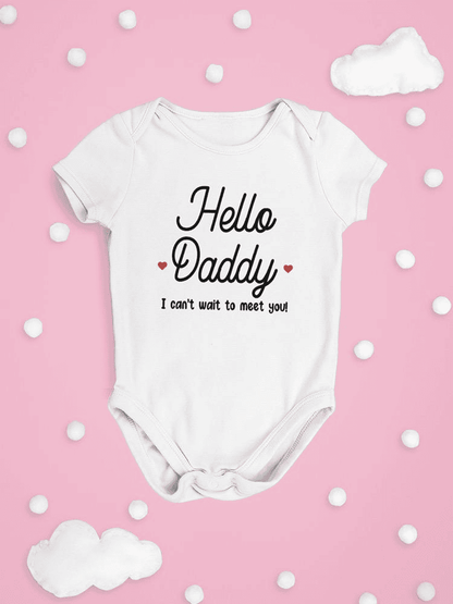 Can't Wait To Meet Daddy Bodysuit -SmartPrintsInk Designs