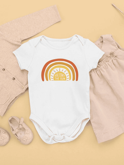 Bright Sun With Rays Bodysuit -SmartPrintsInk Designs