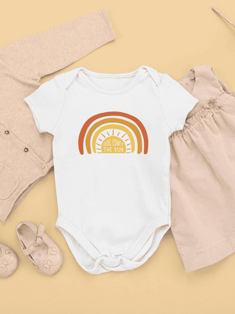 Bright Sun With Rays Bodysuit -SmartPrintsInk Designs