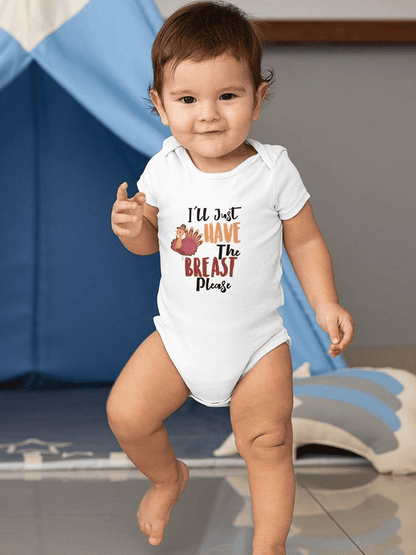 Just The Breast Please Bodysuit -SmartPrintsInk Designs