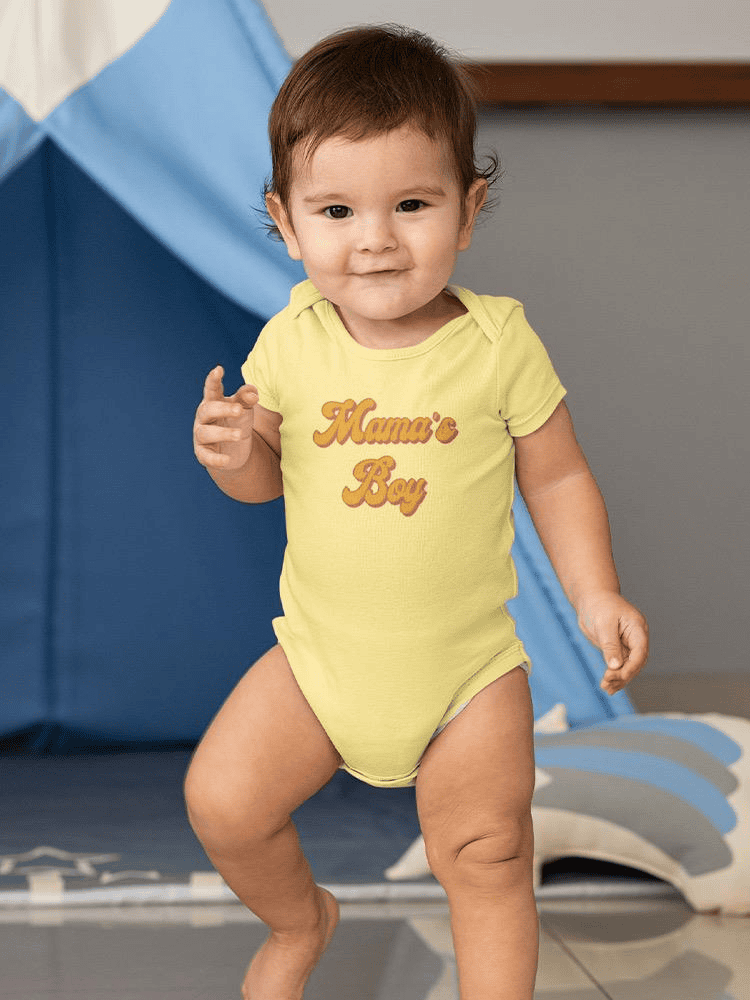 Mama's Boy Baby Bodysuit Bodysuit Baby's -GoatDeals Designs