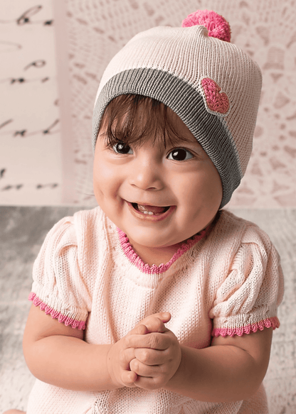 Valentine Baby Hat, pink