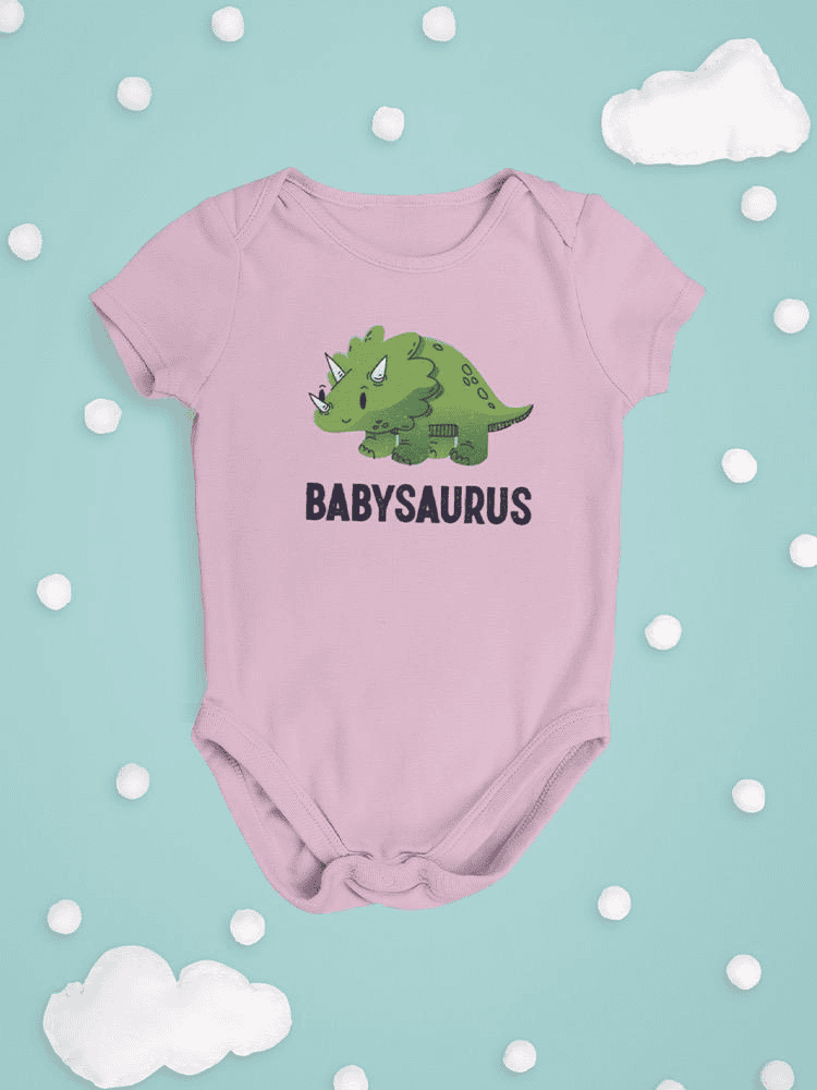 Babysaurus Bodysuit -SmartPrintsInk Designs