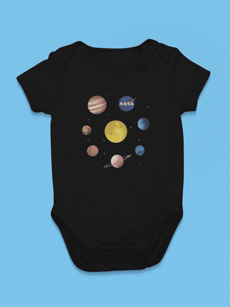 Nasa Watercolor Solar System Bodysuit -NASA Designs