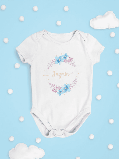 Custom Name With A Wreath Bodysuit -Custom Designs