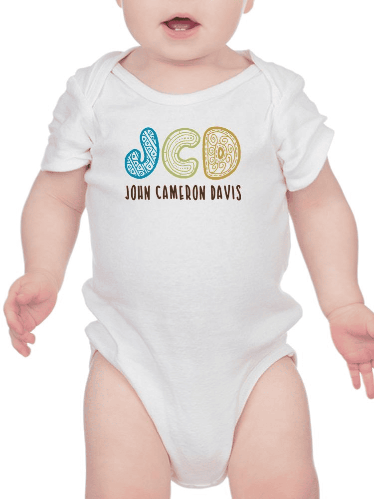 Custom Name And Initials Bodysuit -Custom Designs