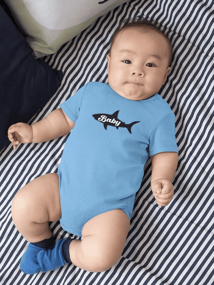 Black Shark Silhouette Baby's Bodysuit