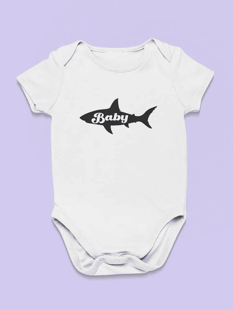 Black Shark Silhouette Baby's Bodysuit