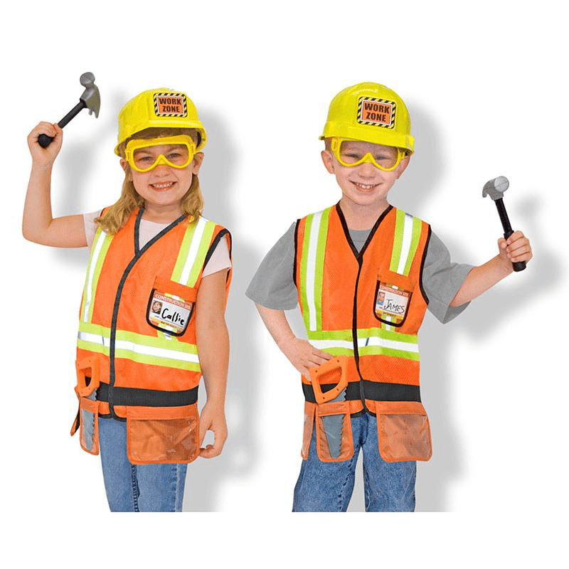 Construction Worker Role Play Costume Set