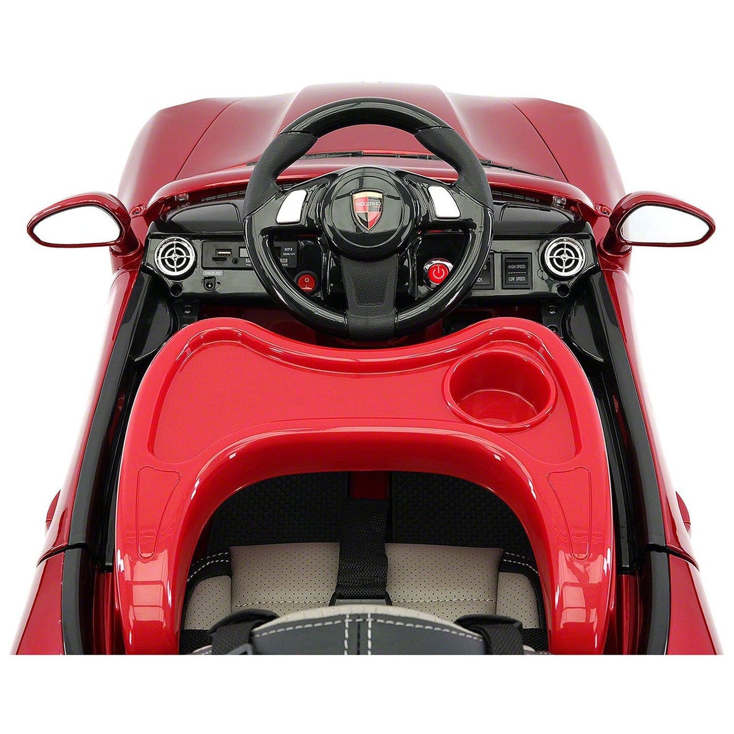 Kiddie Roadster 12V Kids Electric Ride-On Car with R/C Parental Remote | Cherry Red