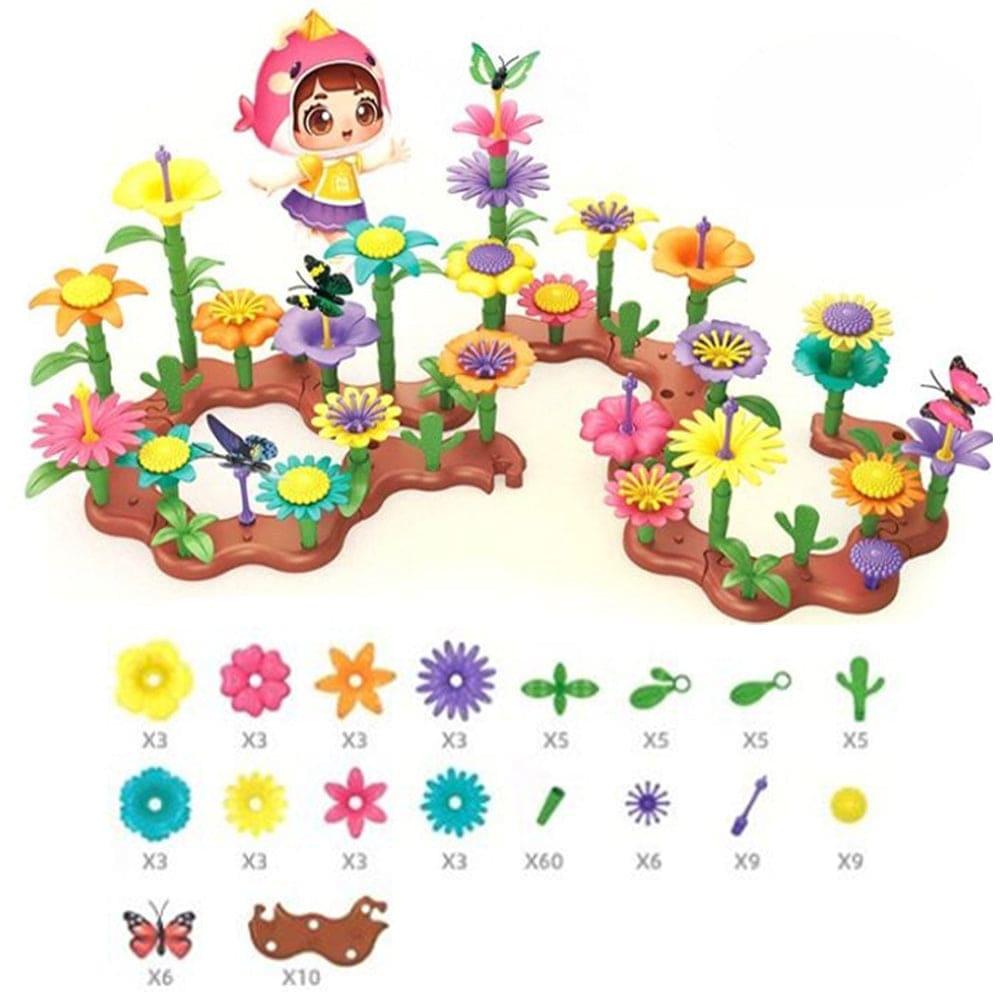 Flower Garden Building Toy Educational Activity Toy for Girls_1