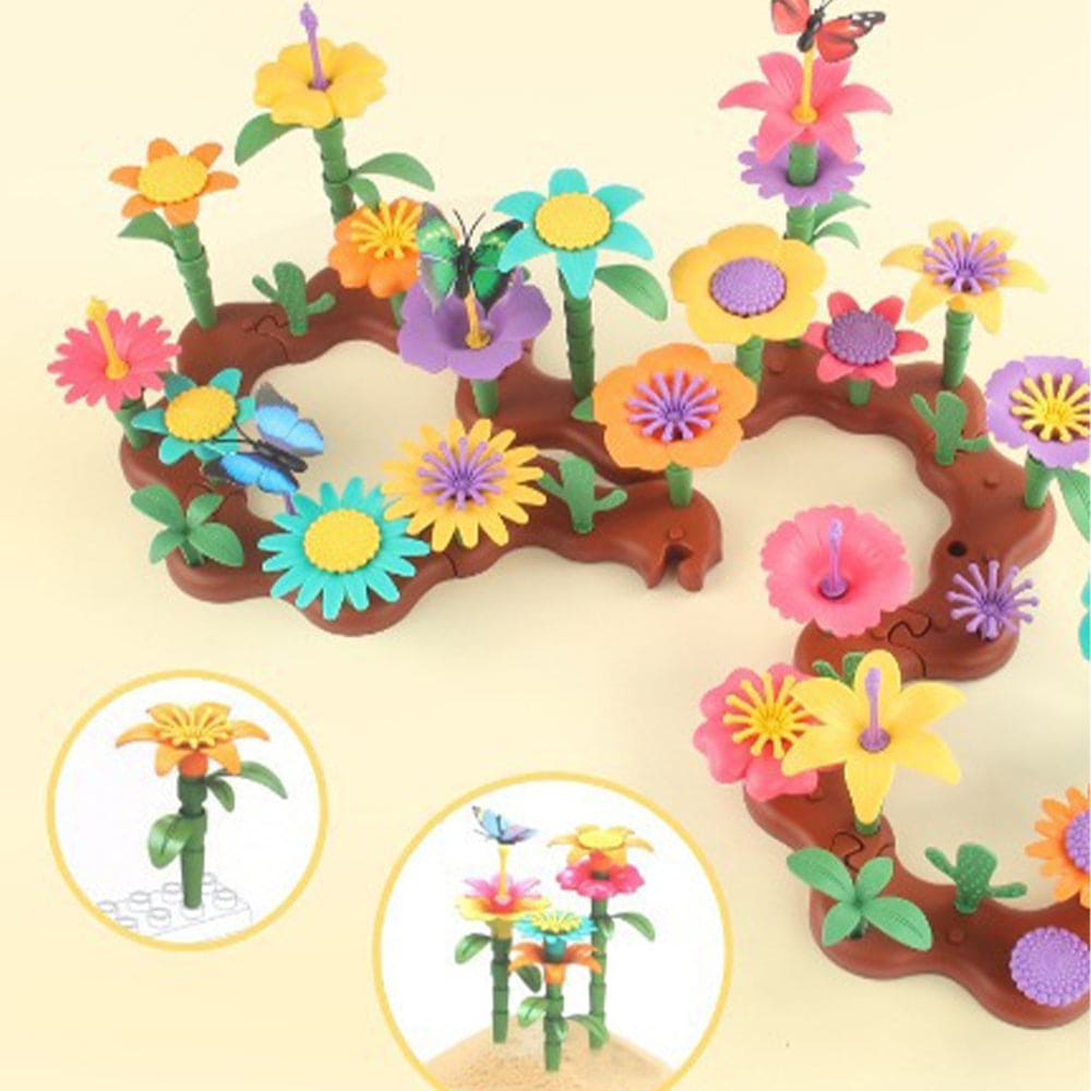 Flower Garden Building Toy Educational Activity Toy for Girls_9