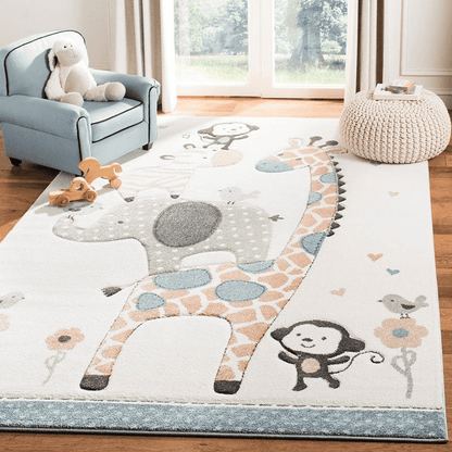 Safari nursery rug - Animal kids rugs